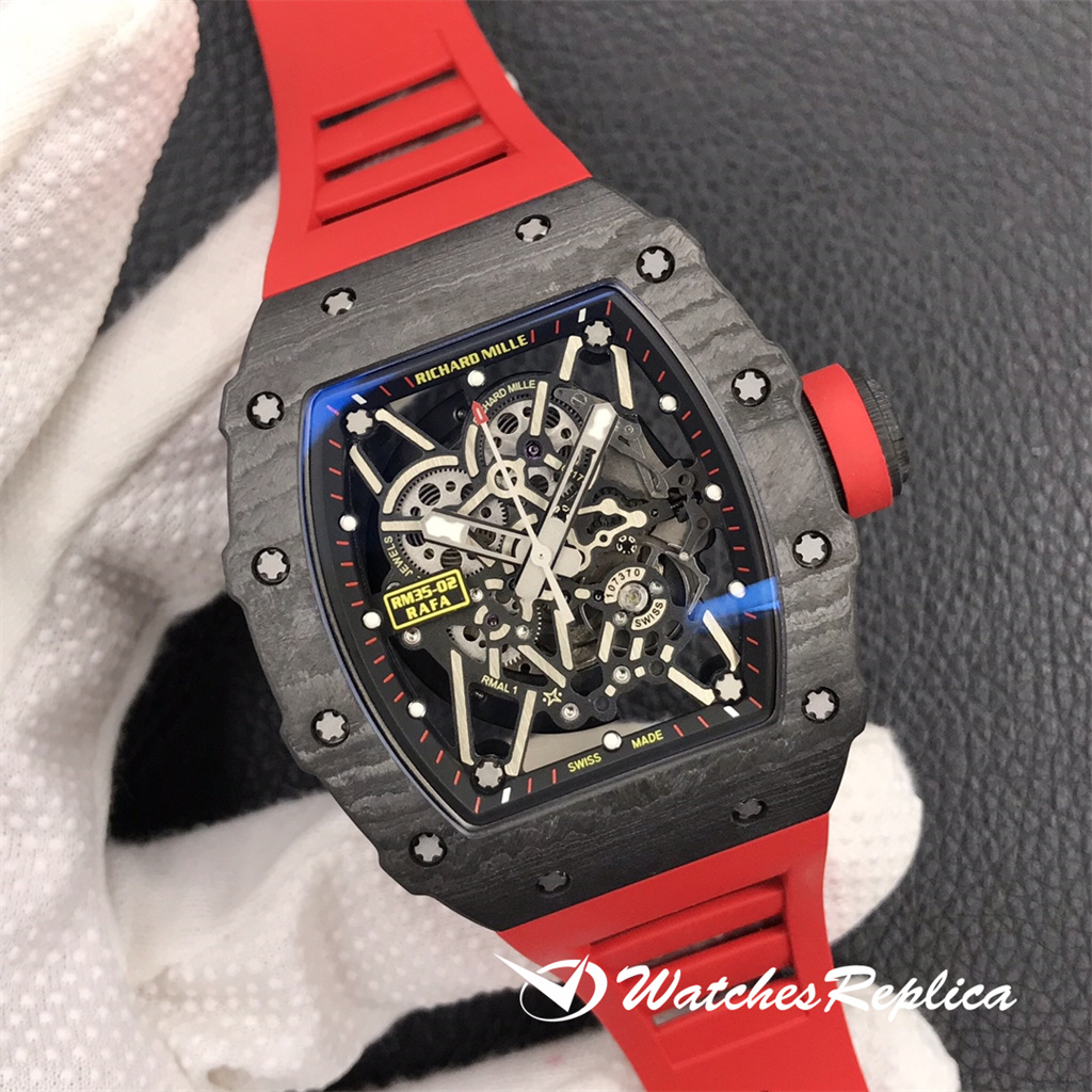 Rabatt Richard Mille RM35-02 Carbon Fiber Series Replica Uhrene