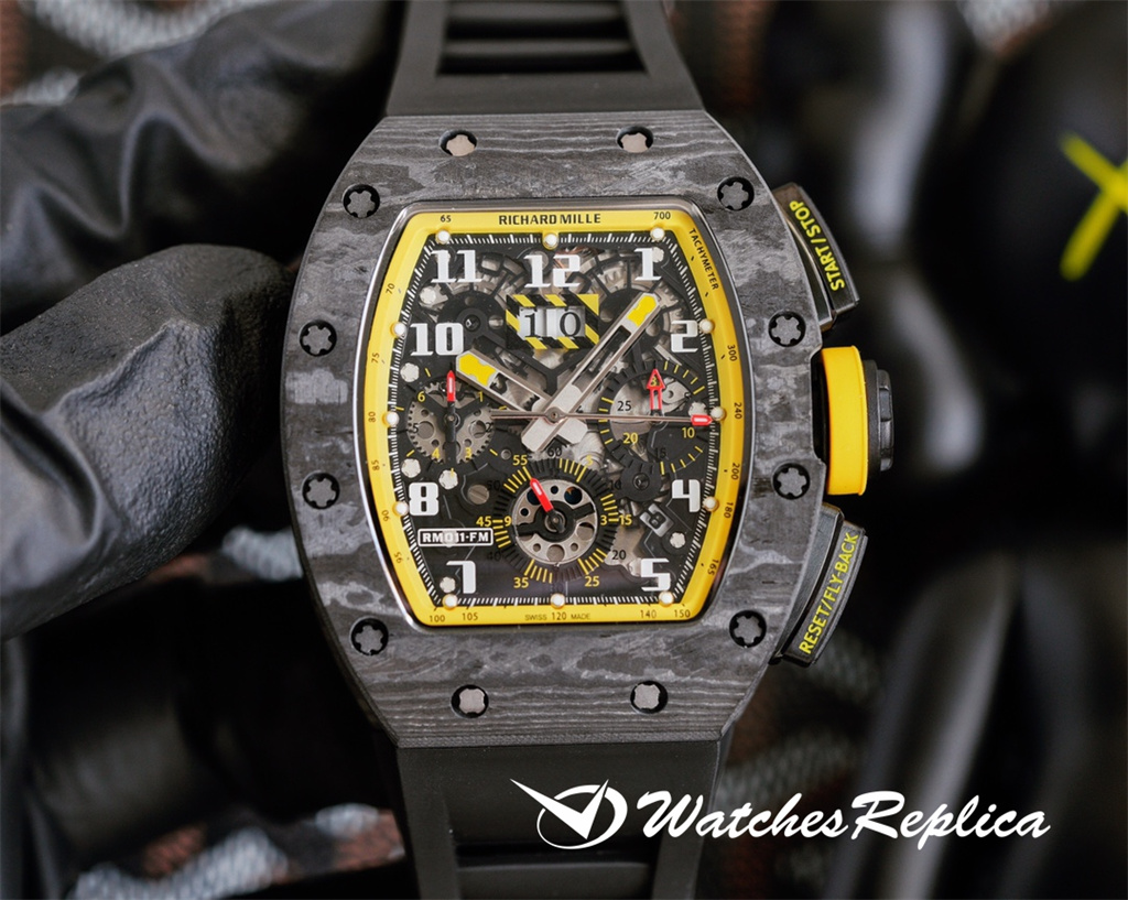 Rabatt Richard Mille RM11-03 Serie Kohlefaser Replica Uhren