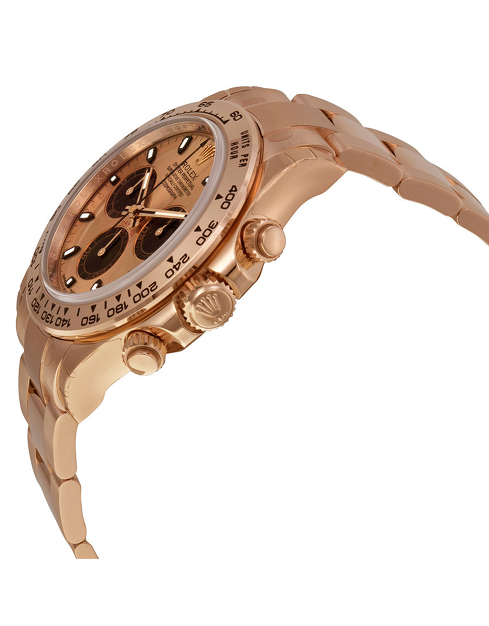 Replica Rolex Daytona Rose Zifferblatt 18K Everose Gold Oyster Armband Automatische Herren Replica Uhren 40mm