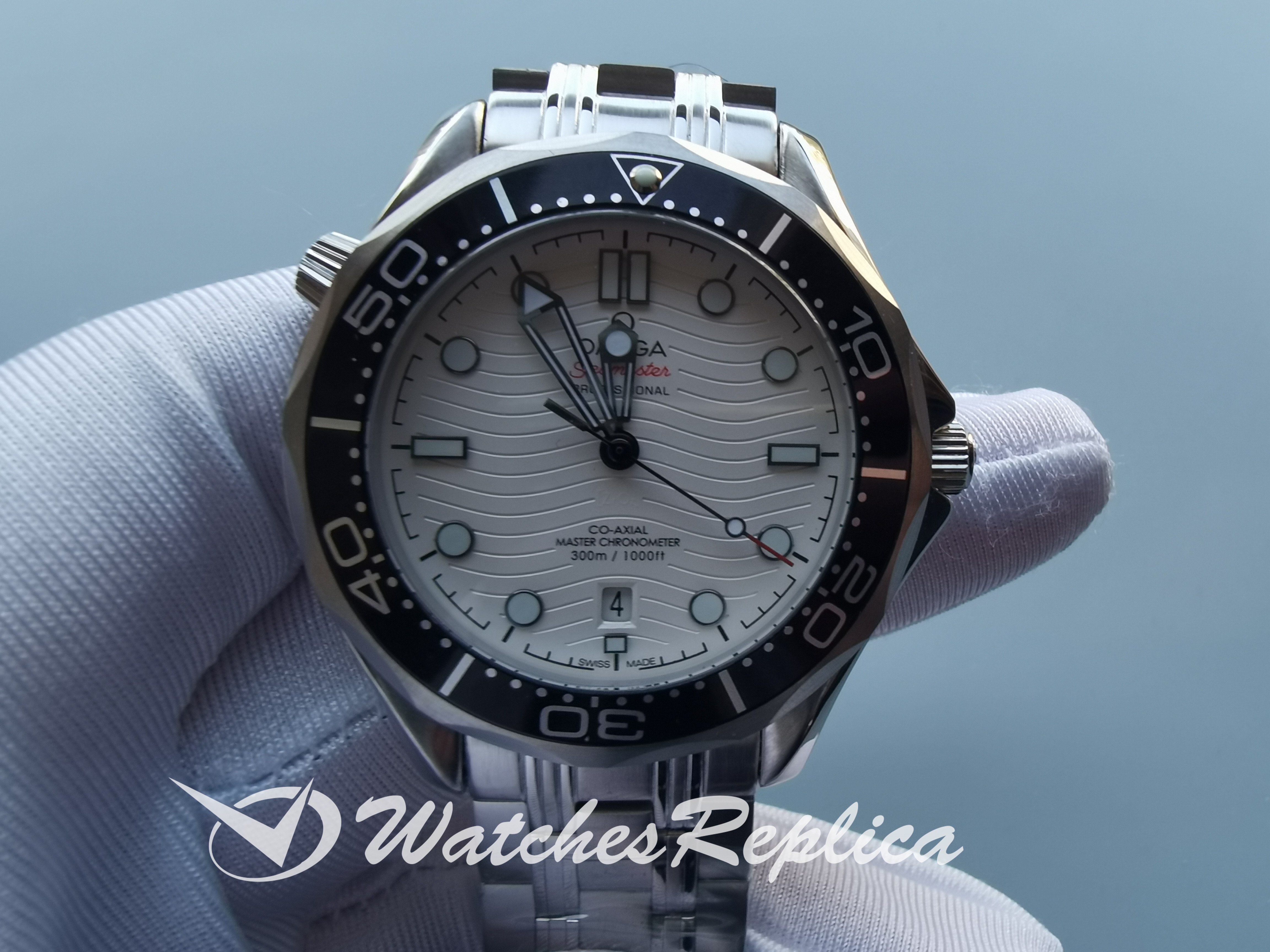 Omega Seamaster 210.30.42.20.04.001 42mm weißes Zifferblatt für Männer Replica Uhren